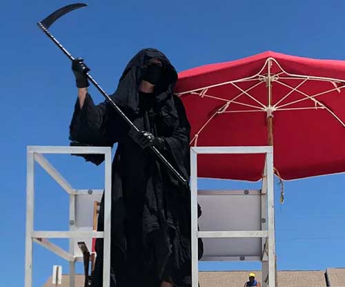 Grim Reaper at the beach